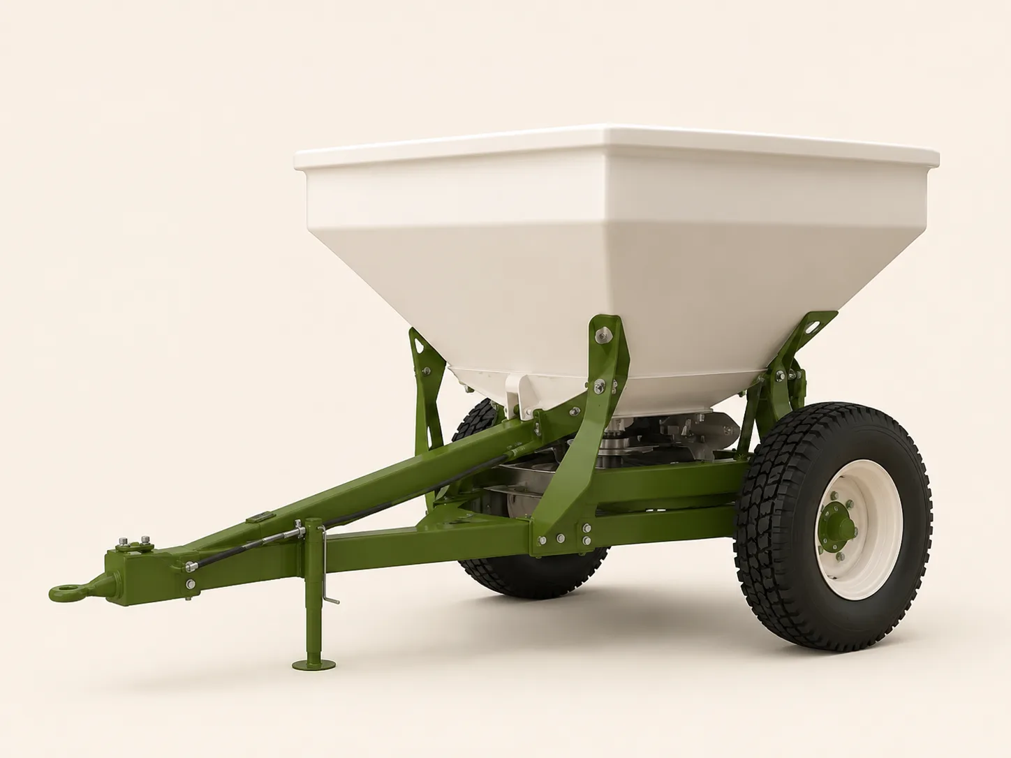 IXORTA fertilizer spreader manufactured for accurate field nutrient application