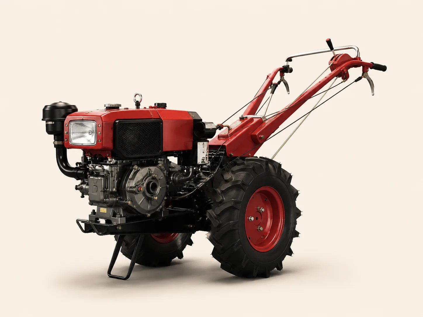 IXORTA walking tractor for compact farms, orchards and commercial soil preparation