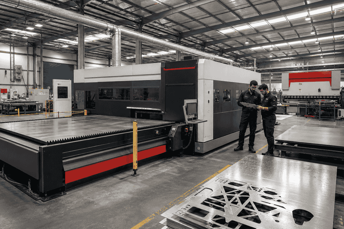 IX-FL-2040 Fiber Laser Cutting Machine machinery in its operating environment