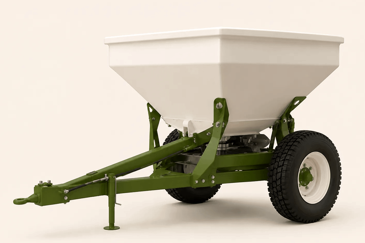 IX-IMP-FS800 Fertilizer Spreader model guide IX-IMP-FS800 Fertilizer Spreader machinery in its operating environment
