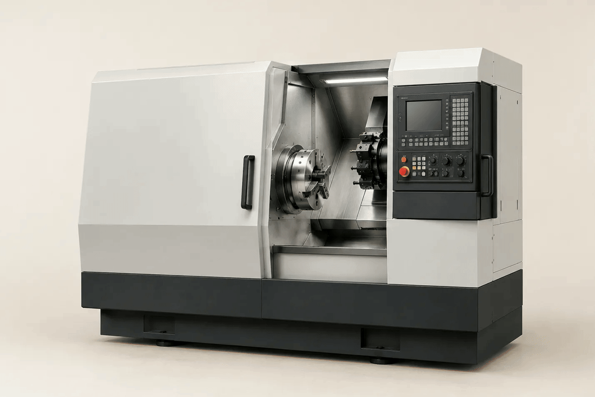 IX-LAT-360 CNC Turning Lathe machinery in its operating environment
