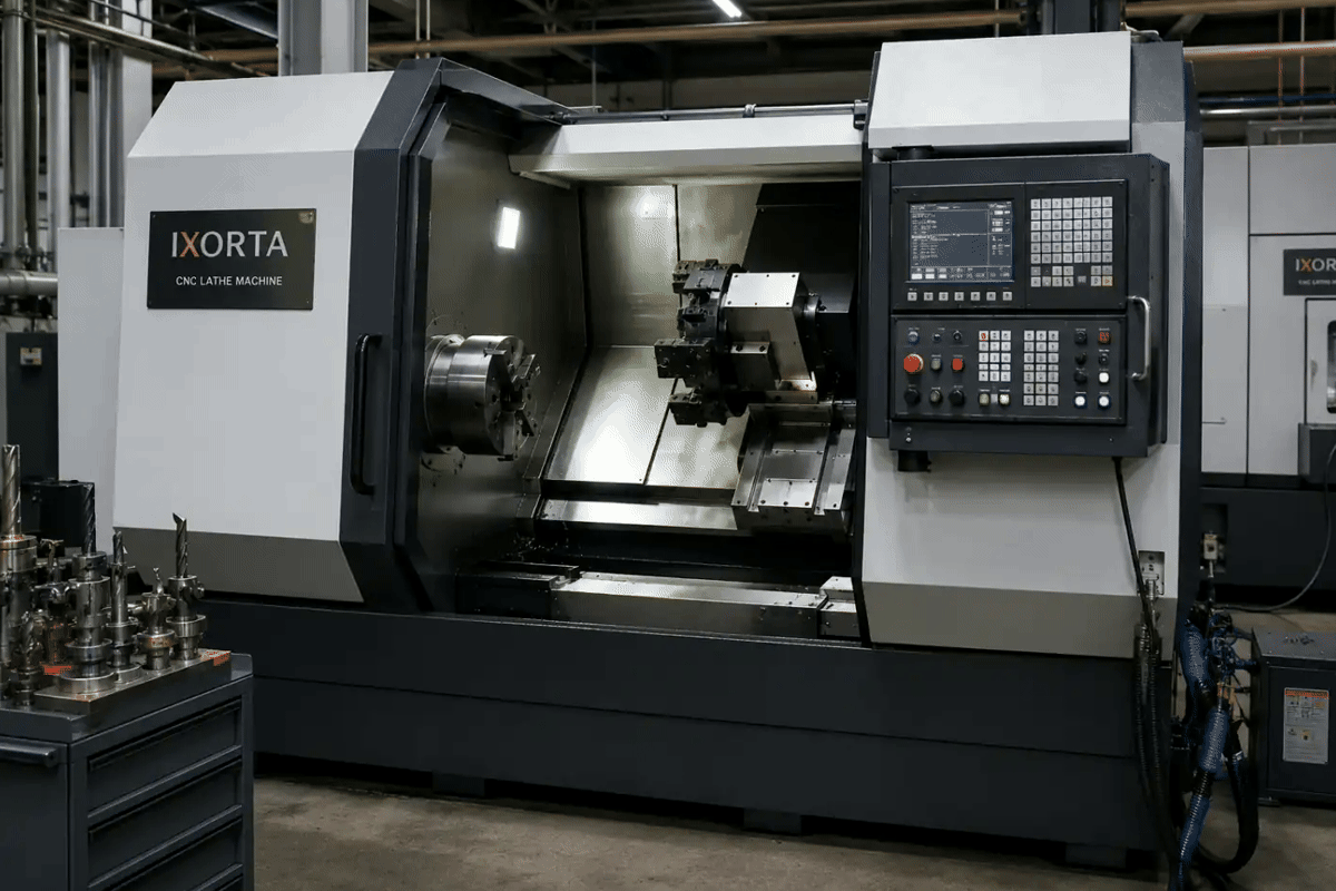 IX-LAT-500 CNC Turning Lathe machinery in its operating environment