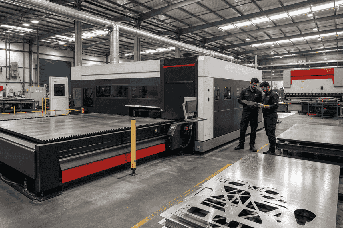 IX-PL-2040 Plasma Cutting Machine machinery in its operating environment