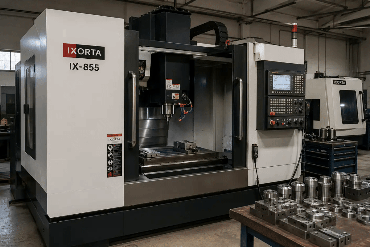 IX-VMC-1060 Vertical Machining Center machinery in its operating environment
