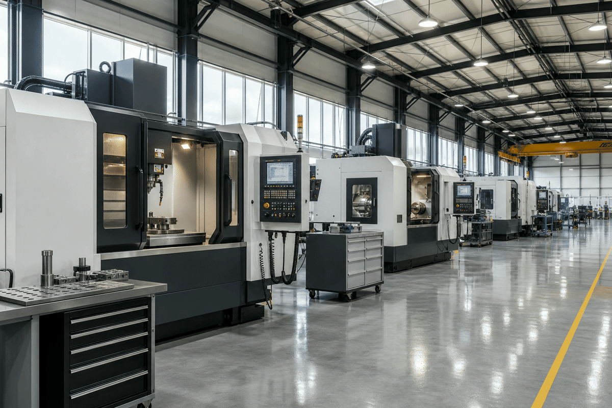 IX-VMC-1160 Vertical Machining Center machinery in its operating environment